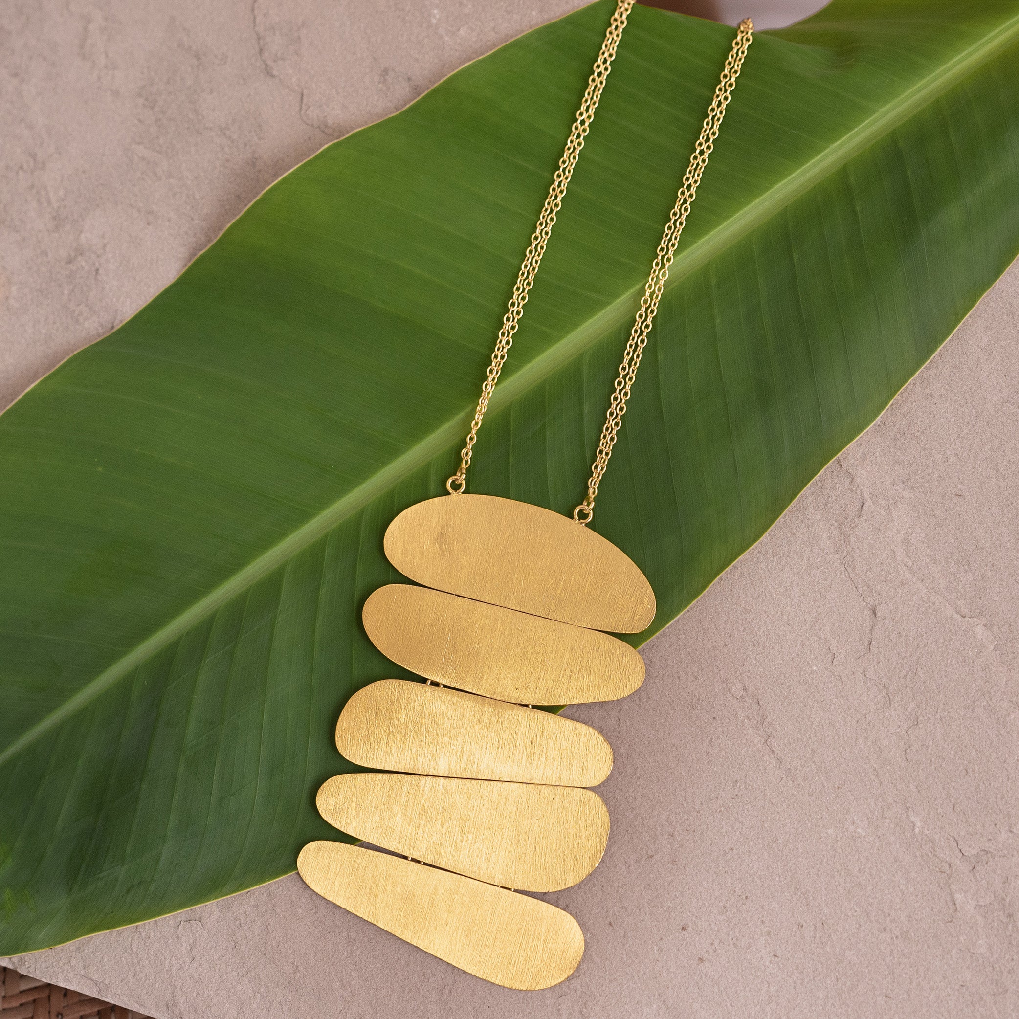 Abstract Oval Necklace