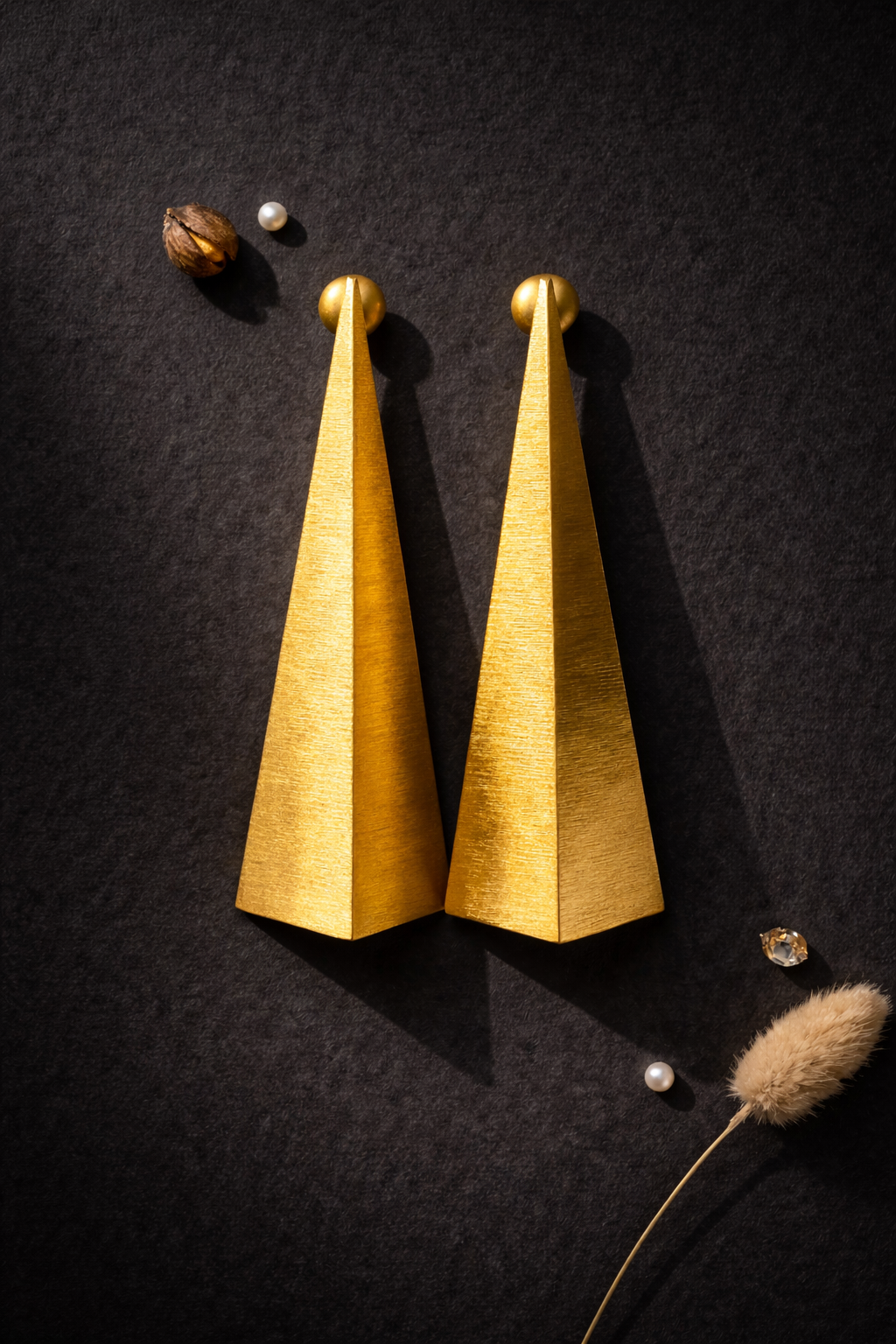 Pyramid earrings